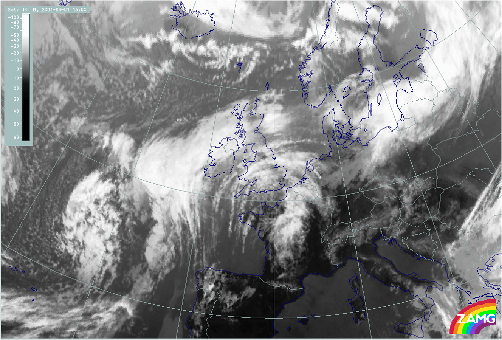 01 April 2003/15.00 UTC - Meteosat IR image