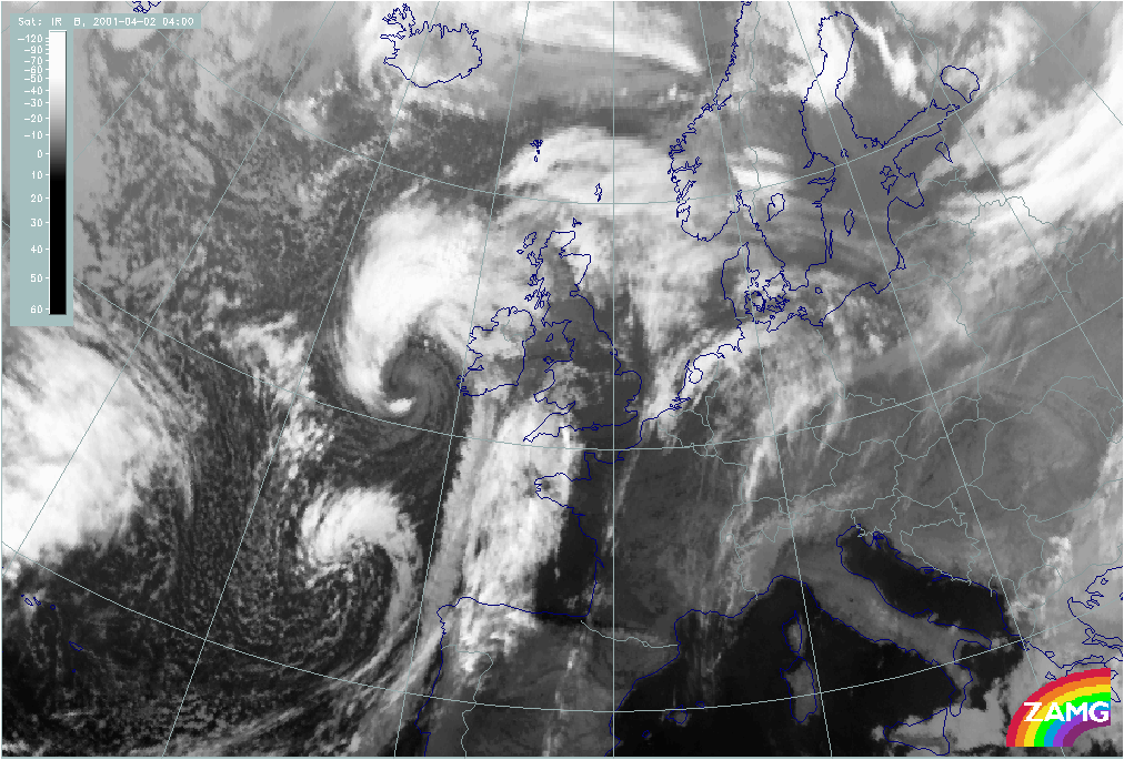 02 April 2003/04.00 UTC - Meteosat IR image