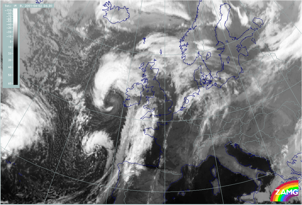 02 April 2003/05.00 UTC - Meteosat IR image
