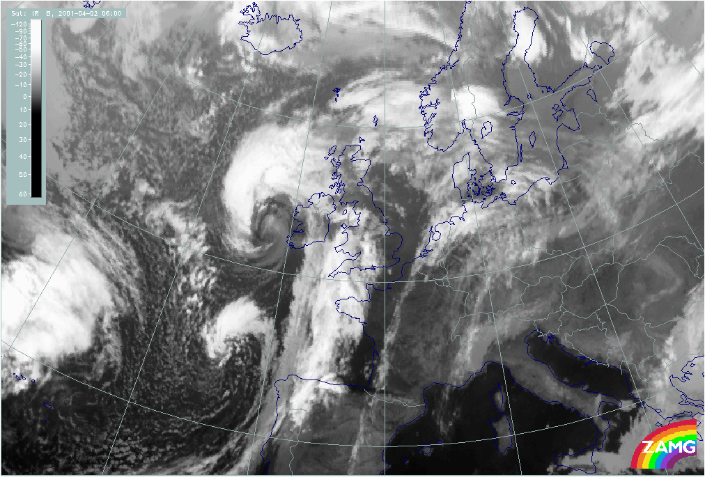 02 April 2003/06.00 UTC - Meteosat IR image