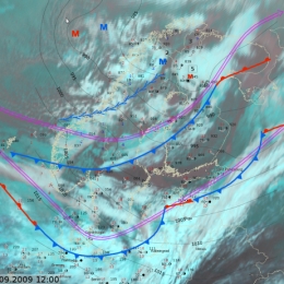 Cold front with strong gusty winds over southwestern Finland