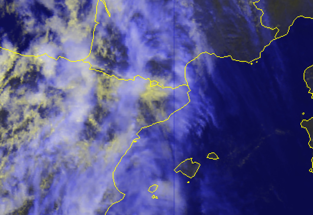 Imatge satèl·lit HRV Clouds RGB