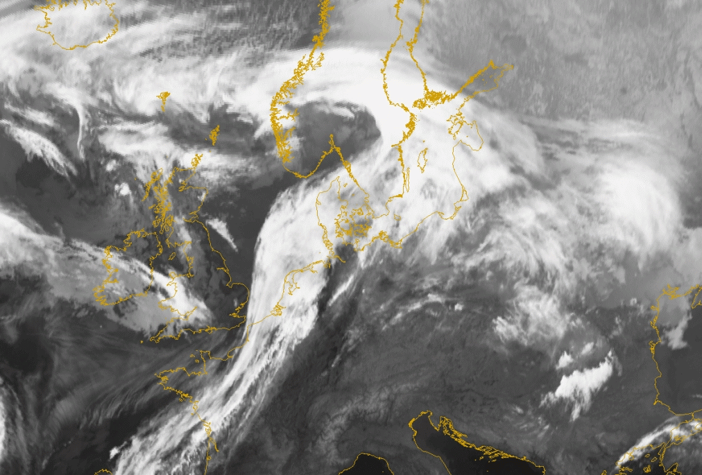 16 March 2005/21.00 UTC - Meteosat 8 IR10.8 image